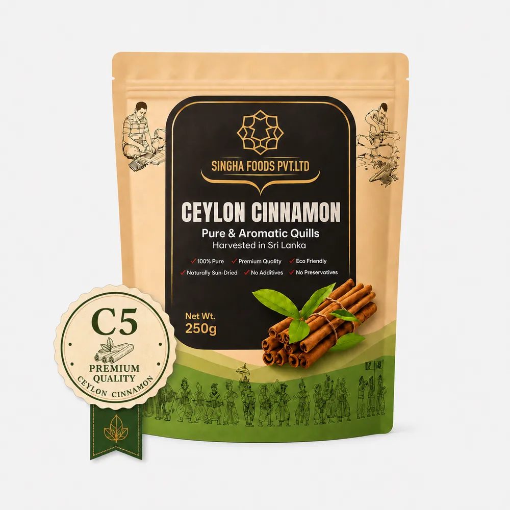 Singha Foods C5 grade Ceylon cinnamon pack